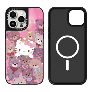 Cozy pattern character iPhone case