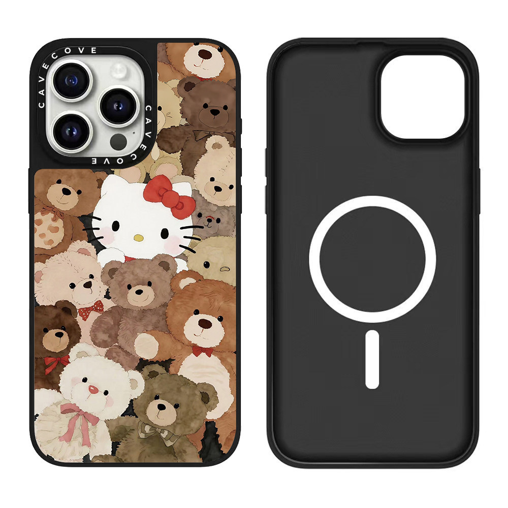 Cozy pattern character iPhone case