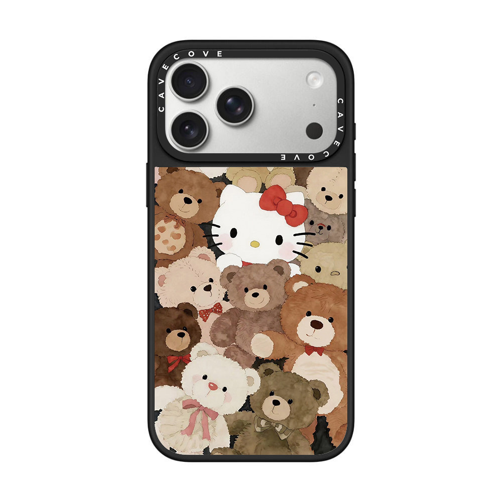 Cozy pattern character iPhone case